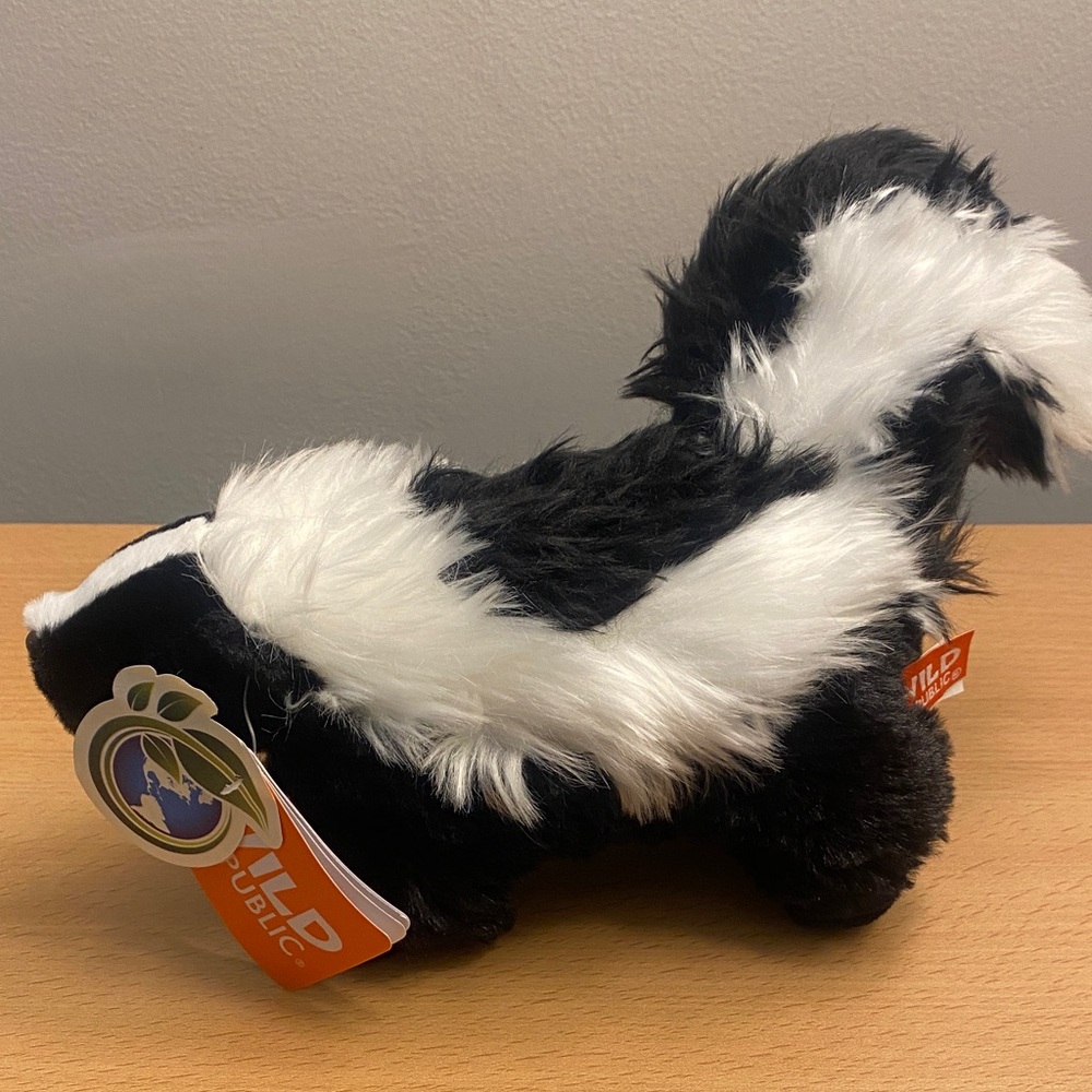 Wild Republic Black and White Skunk Plush Toy